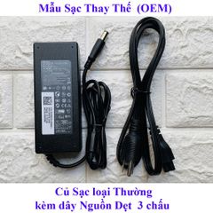 [Chân To] Sạc Laptop Dell 19.5V 4.62A (90w) Chân Kim To E6420 E6520 3442 3443 3543 (Adapter Dell 19.5V - 4.62A 90w)