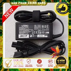 Sạc Laptop Acer 19V3.42A  65W (Adapter Acer 19V  3.42A  65W) + Tặng dây nguồn tốt PHỤ KIỆN LAPTOP