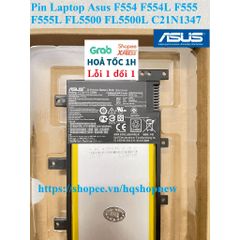 Pin Laptop Asus F554 F554L F555 F555L FL5500 FL5500L C21N1347 Chính Hãng - Pin Mới 100% Bảo Hành Đổi Mới
