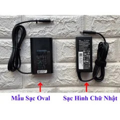 Sạc Laptop Dell Oval 19.5V 3.34A 65W chân kim nhỏ 4.5*3.0mm DELL XPS 13 9360 9350 9343 9333 9365 (Dell Ovan 65w) PHỤ KIỆ