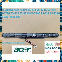 Pin Laptop Acer Aspire AL15A32 cho E5-473, E5-474G, E5-573G, E5-553G - Hàng mới chính hãng, bảo hành 100%