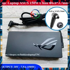 Sạc Laptop Asus 20V - 7.5A - 150W Chân kim đầu sạc 6.0*3.7mm PHỤ KIỆN LAPTOP