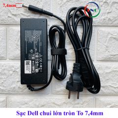 Sạc Laptop Dell 90W Chân Tròn To 19.5V 4.62A - Phụ Kiện Chất Lượng Cao, Bảo Hành 12 Tháng