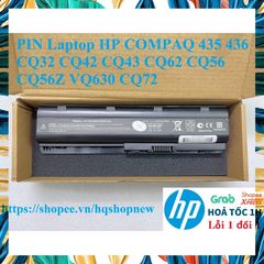 Pin Laptop HP COMPAQ 435 436 CQ32 CQ42 CQ43 CQ62 CQ56 CQ56Z VQ630 CQ72 MU06 - Pin 6 Cell Chính Hãng Đen, Bảo Hành Nhanh 100%