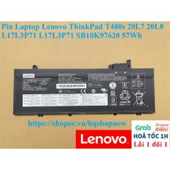 Pin Laptop Lenovo ThinkPad T480s 57Wh Li-ion 11.58V - Thay thế cho 20L7, 20L8, L17L3P71 - Hàng ZIN mới 100%