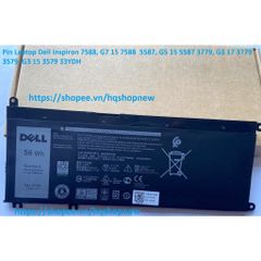 Pin Laptop Dell Inspiron 7588, G7 15 7588, G5 15 5587, G3 15 3579, 33YDH - Pin Chính Hãng, Thời Gian Sử Dụng Lâu, Phụ Kiện Laptop UY TÍN