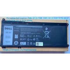 Pin Laptop Dell Inspiron 7588, G7 15 7588, G5 15 5587, G3 15 3579, 33YDH - Pin Chính Hãng, Thời Gian Sử Dụng Lâu, Phụ Kiện Laptop UY TÍN