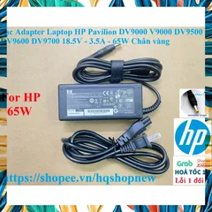 [Sạc zin] Sạc Adapter Laptop HP Pavilion DV9000 V9000 DV9500 DV9600 DV9700 18.5V - 3.5A - 65W Chân vàng PHỤ KIỆN LAPTOP