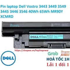 Pin laptop Dell Vostro 3443 3449 3549 3445 3446 3546 40Wh 65Wh MR90Y XCMRD PHỤ KIỆN LAPTOP