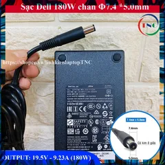Sạc Laptop Dell 19.5V 9.23A 180W Slim Dell Precision M4600 , M4700 , M4800 Hàng ZIN Cao Cấp (Adapter Dell 180w) PHỤ KIỆN