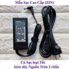 Sạc Laptop Asus Chân To 65W 19V 3.42A - Adapter Chính Hãng, Phụ Kiện Laptop Đen Bảo Hành 12 Tháng