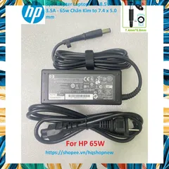 [Sạc zin] Sạc Adapter Laptop HP 18.5V - 3.5A - 65w Chân Kim to 7.4 x 5.0 mm PHỤ KIỆN LAPTOP