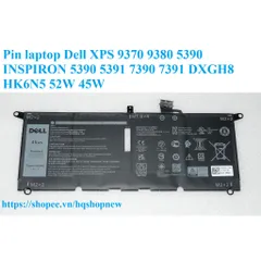 Pin laptop Dell XPS 9370 9380 5390 INSPIRON 5390 5391 7390 7391 DXGH8 HK6N5 52W 45W PHỤ KIỆN LAPTOP