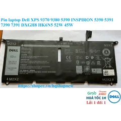 Pin laptop Dell XPS 9370 9380 5390 INSPIRON 5390 5391 7390 7391 DXGH8 HK6N5 52W 45W PHỤ KIỆN LAPTOP