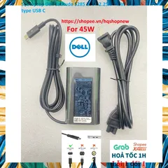 [Sạc zin] Sạc laptop Dell Latitude 5285 20V - 2.25A - 45W Chân type USB C PHỤ KIỆN LAPTOP