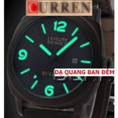 Đồng Hồ Quartz CURREN 8158 Dây Da Cổ Điển Thời Trang Nam - Chống Thấm, Dạ Quang, Phong Cách Thể Thao, Quà Tặng Ý Nghĩa
