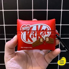 🔜 [ ᴄᴀꜱᴇ ᴀɪʀᴘᴏᴅ ] Case Airpod Vỏ Bọc Airpods ( Bánh Socola Kitkat ) Cho Hộp Sạc Tai Nghe AirPods 1 2 PRO Bằng Silicon D