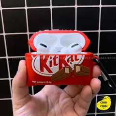 🔜 [ ᴄᴀꜱᴇ ᴀɪʀᴘᴏᴅ ] Case Airpod Vỏ Bọc Airpods ( Bánh Socola Kitkat ) Cho Hộp Sạc Tai Nghe AirPods 1 2 PRO Bằng Silicon D