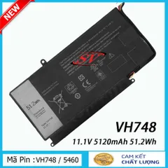 Pin Laptop Dell Vostro 5460 Zin, Thay Thế Pin cho 5470, 5480, 5560 - Chất lượng cao, Bảo hành 6 tháng, 51.2Wh, 11.1V