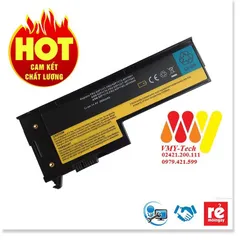 Pin Laptop Lenovo Thinkpad 4 Cell - Dung Lượng 2200mAh, Chất Liệu Li-ion, Bảo Hành 12 Tháng cho X60, X60s, X61, X61s