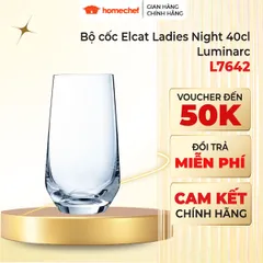 Bộ 4 cốc thủy tinh Luminarc Eclat L7642 - 400ml, cốc trà hoa quả, sinh tố, nước ép cao cấp, nhập khẩu từ Pháp