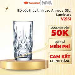 Bộ cốc thủy tinh Luminarc Annecy 6 chiếc 300ml V2152 - Quà tặng tân gia sang trọng, ly thủy tinh cao cấp Pháp, an toàn cho sức khỏe