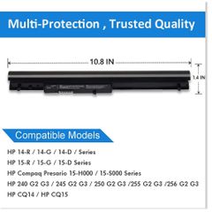 Pin Laptop HP OA04 OA03 - Thay Thế Dành Cho Các Mẫu 240 245 250 255 256 G2 G3 CQ14 CQ15 14-R 15-G - 100% Mới, Bảo Hành 12 Tháng