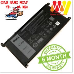 Pin Laptop Dell Y3F7Y 3CRH3 T2JX4 WDX0R - 4 Cell Li-ion 11.4V 42Wh - Bảo Hành 6 Tháng, Chất Lượng Đảm Bảo