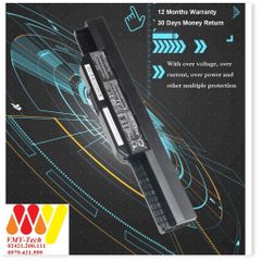 Pin Laptop Asus X43 Series - Pin Li-ion 6 Cell 4400-5200mAh, Thay Thế An Toàn, Bảo Hành 12 Tháng