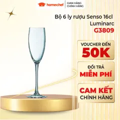 Bộ 6 Ly Vang Thủy Tinh Cao Cấp Arcoroc Senso 160ml - Sang Trọng, An Toàn, Thương Hiệu Pháp G3809