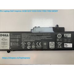 Pin Laptop Dell Inspiron GK5KY - Pin Zin 42W cho các mẫu 3158, 3157, 3153, 3152, 7353, 7352 - Phụ Kiện Chất Lượng Cao