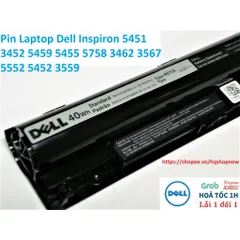 [Pin zin] Pin Laptop Dell Inspiron 5451 3452 5459 5455 5758 3462 3567 5552 5452 3559 M5y1k 40W PHỤ KIỆN LAPTOP
