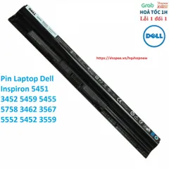 [Pin zin] Pin Laptop Dell Inspiron 5451 3452 5459 5455 5758 3462 3567 5552 5452 3559 M5y1k 40W PHỤ KIỆN LAPTOP