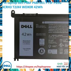 Pin Laptop Dell P66F P66F001 P75F P69G 3CRH3 T2JX4 WDX0R 42Wh Chính Hãng - Phụ Kiện Laptop Bền Bỉ, Hiệu Suất Cao