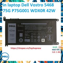 Pin Laptop Chính Hãng Dell Vostro 5468 P75G P75G001 42W - Phụ Kiện Laptop Đen, Bảo Hành Tận Tâm, Chất Lượng Đảm Bảo