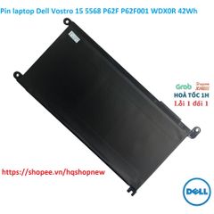 Pin Laptop Dell Vostro 15 5568 P62F001 42Wh Chính Hãng - Phụ Kiện Laptop Đen, Thay Thế Uy Tín