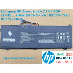 Pin Laptop HP Zbook Studio G3 G4 ZO04 ZO04XL HSTNN-CS8C HSTNN-C88C Chính Hãng - Bảo Hành 100% - Phụ Kiện Laptop Đen 64w