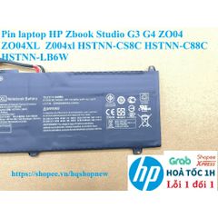 Pin Laptop HP Zbook Studio G3 G4 ZO04 ZO04XL HSTNN-CS8C HSTNN-C88C Chính Hãng - Bảo Hành 100% - Phụ Kiện Laptop Đen 64w