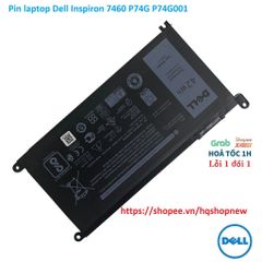 Pin Laptop Chính Hãng Dell Inspiron 7460 - Số Model P74G, P74G001, 42W, Đen - Phụ Kiện Laptop Mới 100%