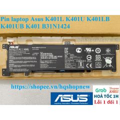 Pin Laptop Asus B31N1424 Chính Hãng K401L K401U K401LB K401UB Đen - Phụ Kiện Laptop Bảo Hành 100% Mới Nhất