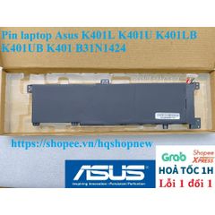 Pin Laptop Asus B31N1424 Chính Hãng K401L K401U K401LB K401UB Đen - Phụ Kiện Laptop Bảo Hành 100% Mới Nhất
