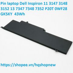 Pin Laptop Dell Inspiron 11 3147 3148 3152 13 7347 7348 7352 - Pin Zin 43Wh Chính Hãng, Bảo Hành Khách Hàng Tin Cậy