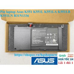 Pin Laptop Asus K551 K551L K551LA K551LB K551LN B31N1336 - Pin 6 Cell Chính Hãng, Mới 100% với Bảo Hành Đổi Mới