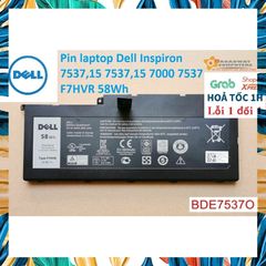 Pin Laptop Dell Inspiron 7537 Chính Hãng 58Wh - Phụ Kiện Laptop Đen, Thời Gian Sử Dụng Bền Bỉ, Bảo Hành Nghiêm Túc