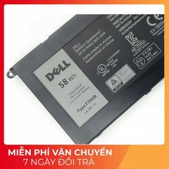 Pin Laptop Dell Inspiron 7537 Chính Hãng 58Wh - Phụ Kiện Laptop Đen, Thời Gian Sử Dụng Bền Bỉ, Bảo Hành Nghiêm Túc