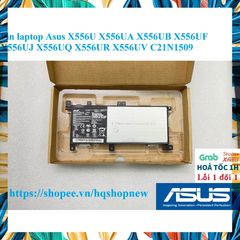 Pin Laptop Asus X556U C21N1509 - Chính Hãng, Mới 100%, 38w, Bảo Hành Đổi Mới, Phụ Kiện Laptop Đen