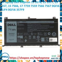 Pin laptop Dell Inspiron 15 5576/5577/7557/7566/7759 - Pin zin 74w màu đen cho hiệu suất tối ưu, chính hãng thiết kế bởi Dell