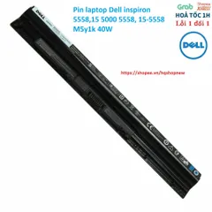 [Pin zin] Pin laptop Dell inspiron 5558,15 5000 5558, 15-5558 M5Y1K 40W PHỤ KIỆN LAPTOP