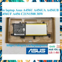 Pin Laptop Asus A456U A456UA A456UB A456UF C21N1508 38W - Phụ Kiện Chính Hãng Chất Lượng Cao, Bảo Hành Đổi Mới 100%
