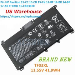 Pin Laptop HP Pavilion TF03XL 15-CC 15-CD 15-CK 14-BF 14-BK 14-BP 17-AR - Chính Hãng Mới 100% - Bảo Hành Đổi Mới 100%